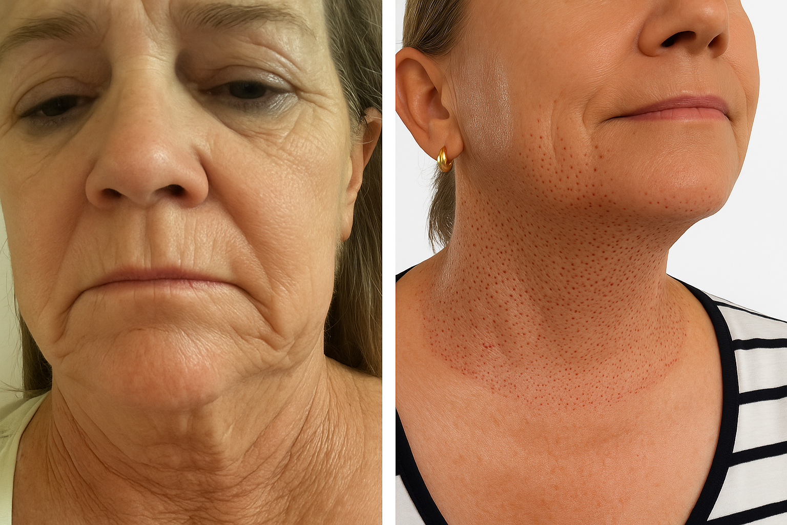 Plasma neck treatment before and after results